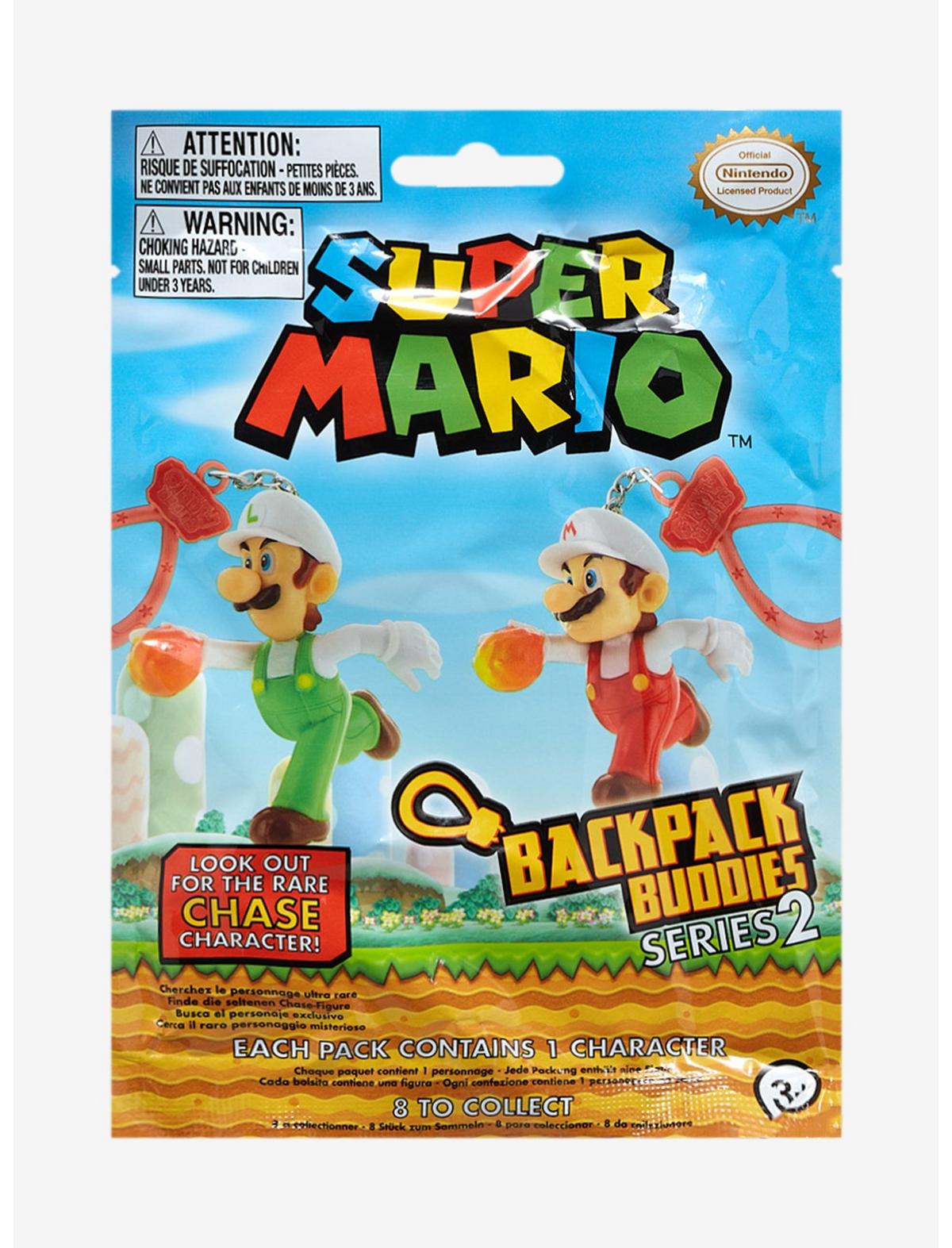 Super Mario Series 2 Backpack Buddy Keychains, 1pc - Blind Pack