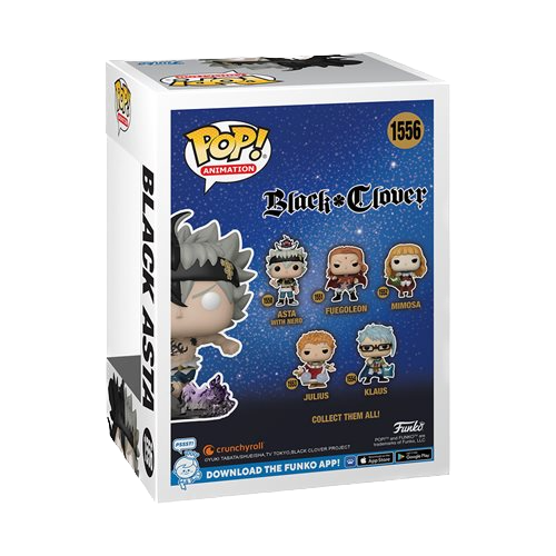 Black Clover- Black Asta Glow-in-the-Dark Funko Pop! #1556 - EE Exclusive
