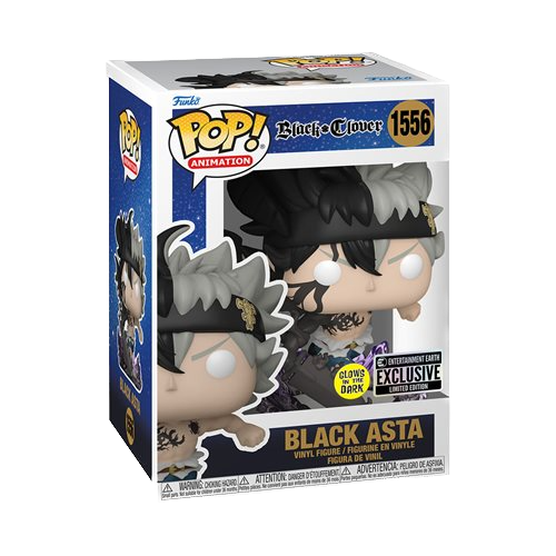 Black Clover- Black Asta Glow-in-the-Dark Funko Pop! #1556 - EE Exclusive