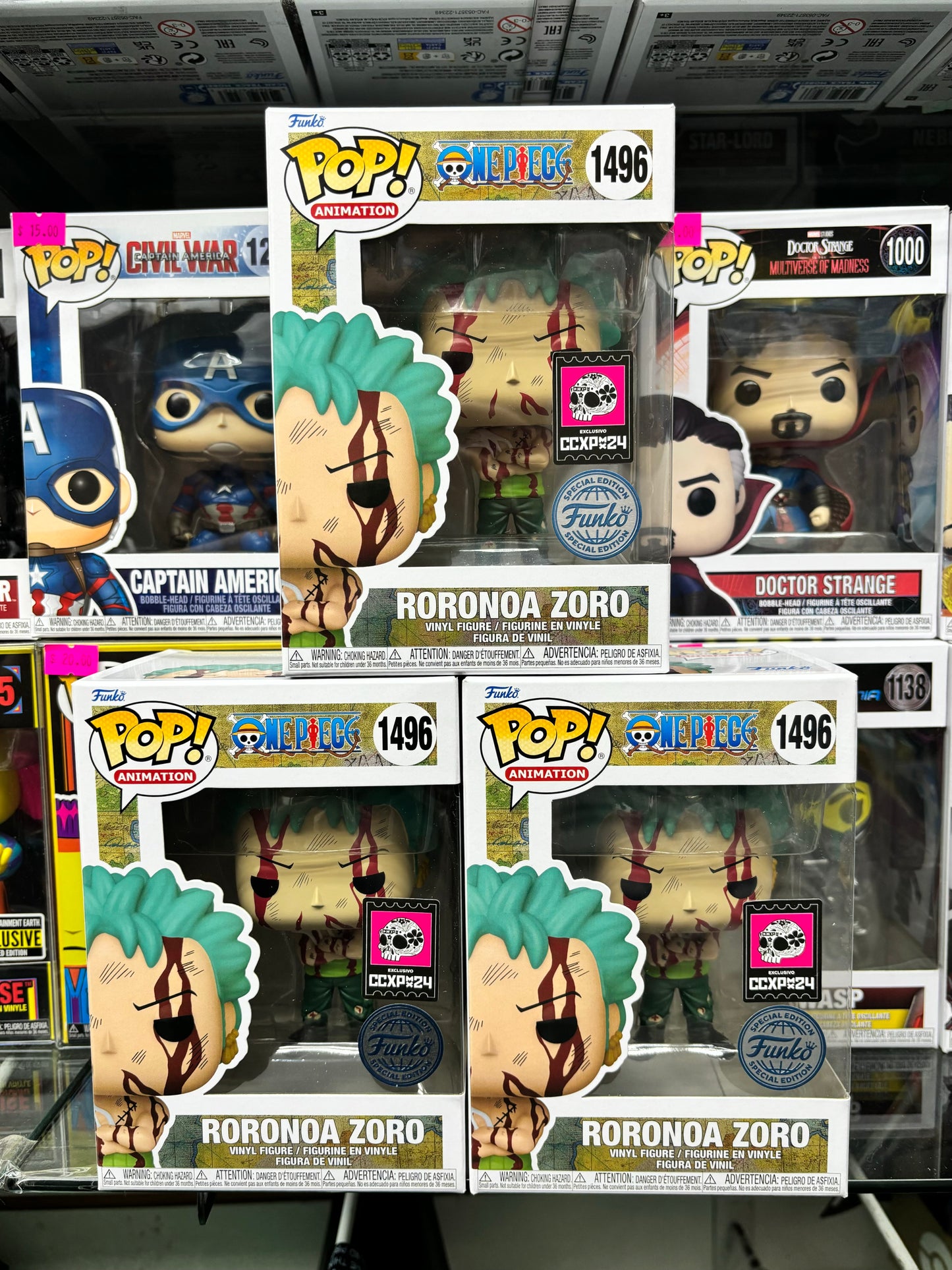 Funko Pop! Animation: Roronoa Zoro CCXP24 Mexico Nothing Happened #1496