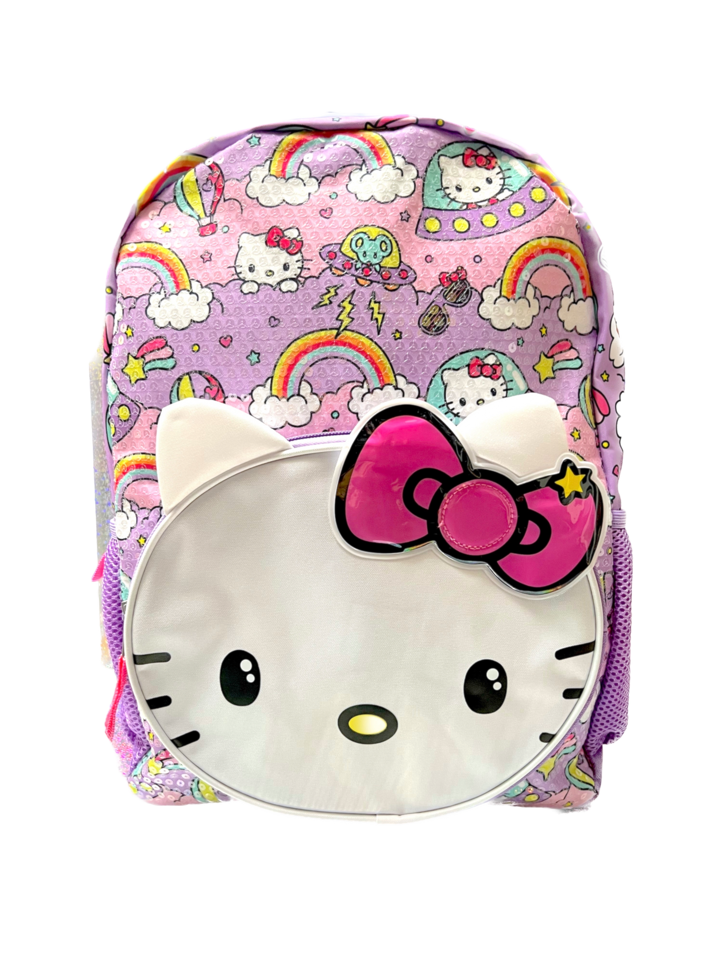 Sanrio Hello Kitty Space and Rainbow Sequins Large Backpack