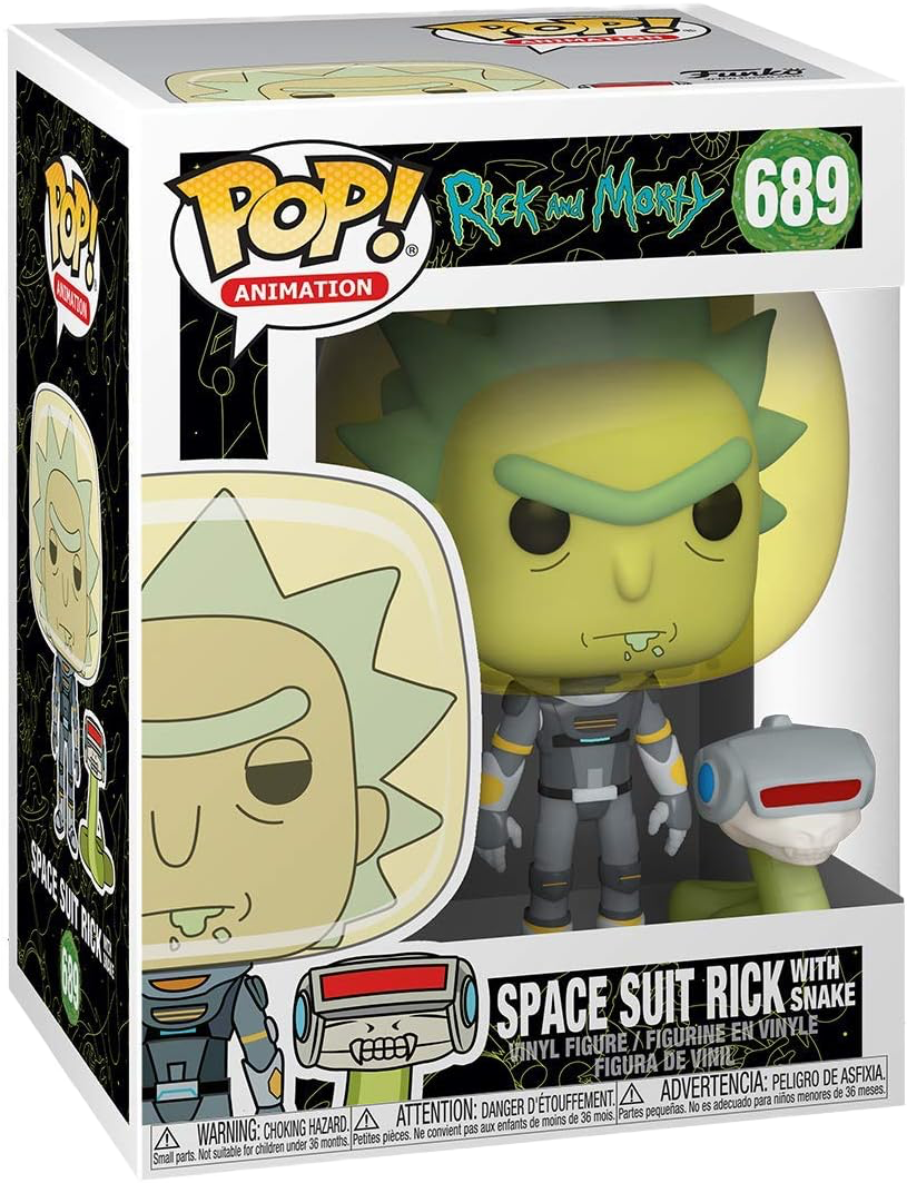 Funko Pop! Animation: Rick and Morty - Space Suit Rick with Snake