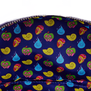 Loungefly: Disney Villains Glow in the Dark (Triple Pocket) Mini Backpack