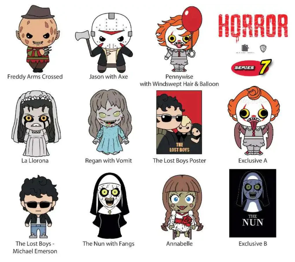 WB Horror: Series 7 - 3D Foam Bag Clip (1 Random Figure)
