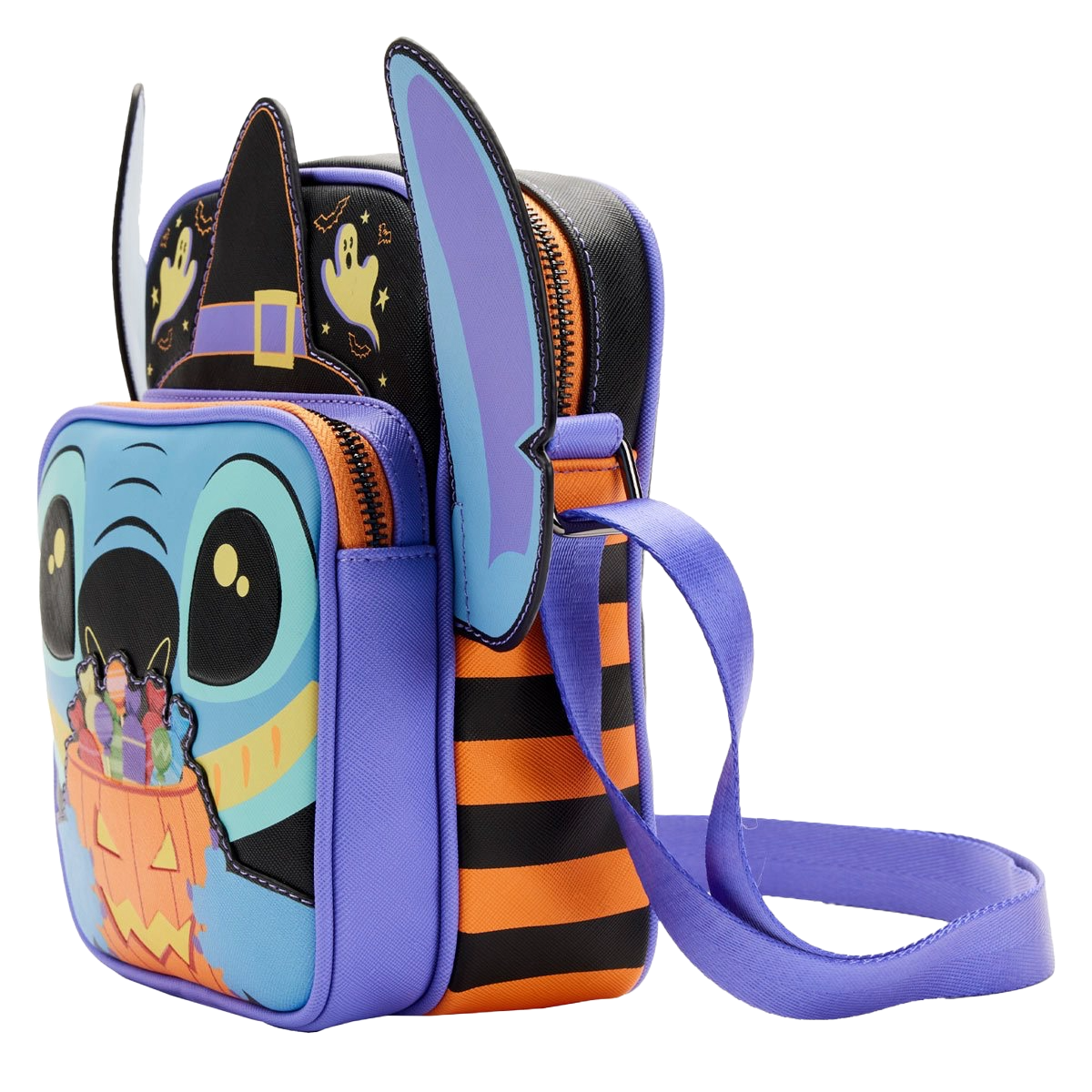Loungefly Lilo & Stitch: Halloween Stitch Glow in the Dark Crossbody Purse
