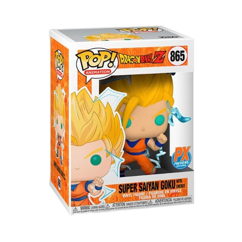 Funko Pop! Animation: Dragon Ball Z Super Saiyan 2 Goku (w/ Energy) PX Previews Exclusive #865