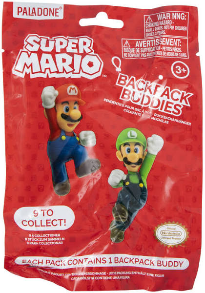 Super Mario Series 1 Backpack Buddy Keychains, 1pc - Blind Pack