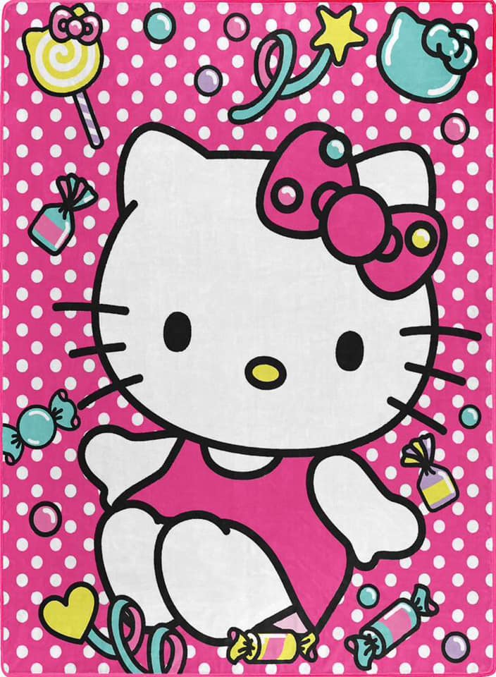 Sanrio Hello Kitty Candy Twin Size Blanket
