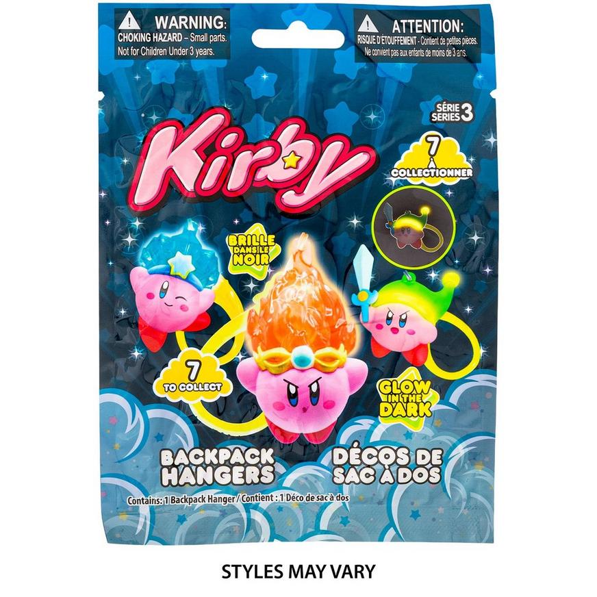 Kirby Glow-in-the-Dark Backpack Keychain Mystery Pack, Series 3