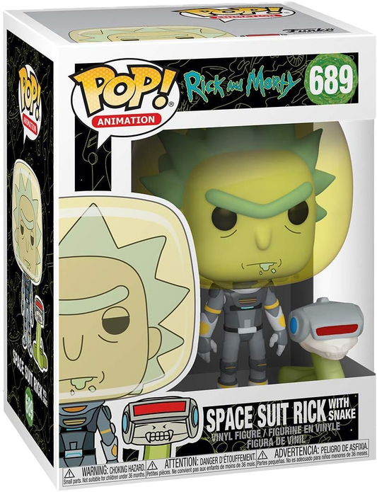 Funko Pop! Animation: Rick and Morty - Space Suit Rick with Snake