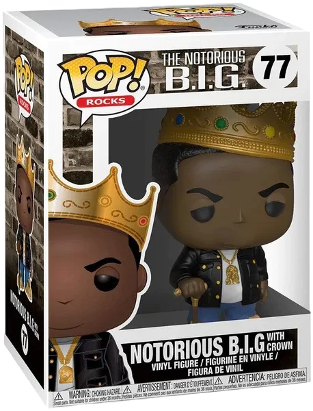 Funko Pop! Rocks: The Notorious B.I.G (with Crown) #77