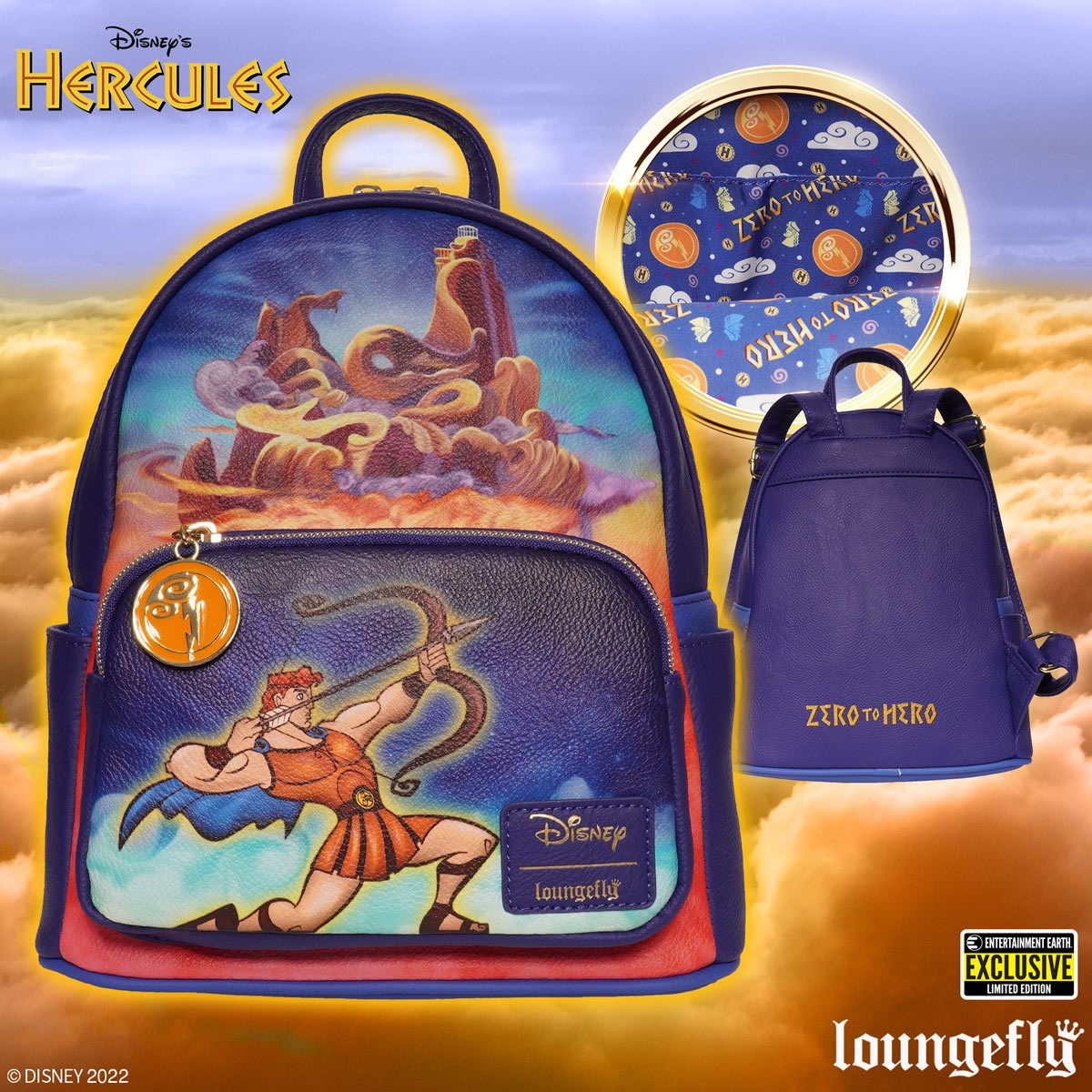 Loungefly: Disney Hercules Mount Olympus Mini Backpack (EE Exclusive)