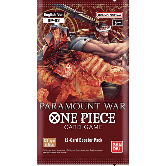 One Piece TCG - Paramount War SINGLE Booster Pack (12 Cards)