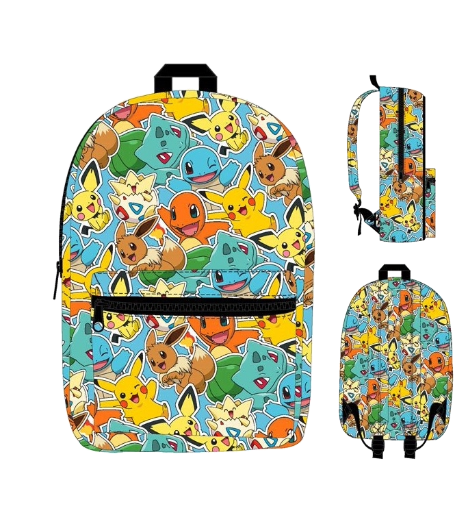 Pokemon Characters AOP Large Backpack